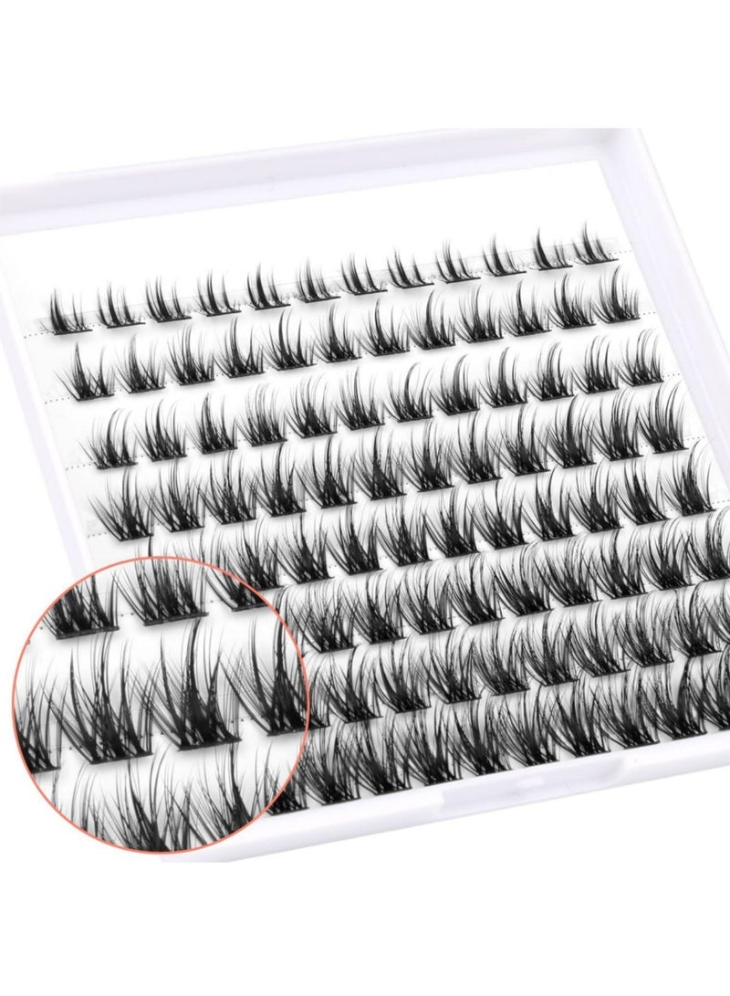 saykfoe Lash Clusters, 48PCS Lashes Extensions 8-16MM, DIY Eyelash Extensions Individual, Mega Fluffy Eyelash Clusters with Natural, eyelashes cat eye for Daily Makeup, Stage Makeup - Image 3